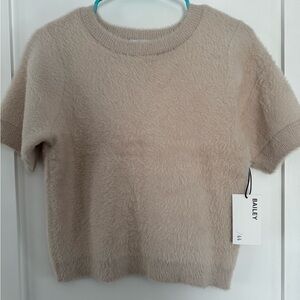 NWT Bailey 44 Soft Beige Knit Top. Cozy!  Minimalist old money